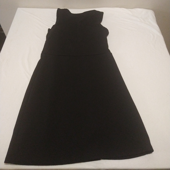 Aqua Youth Solid Black A-line Sleeveless Dress - Picture 6 of 16